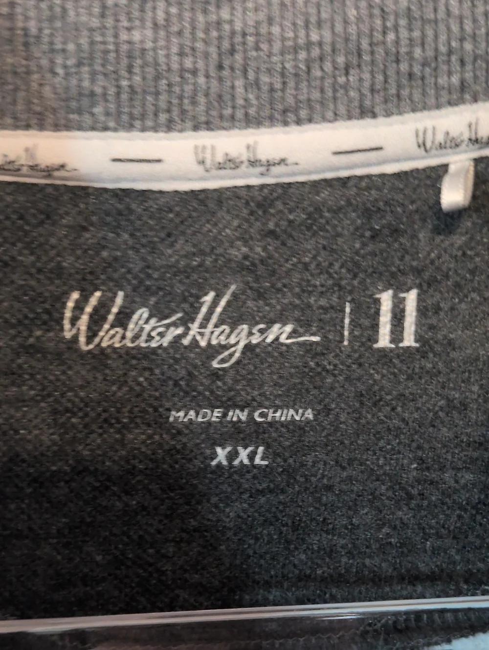 Walter Hagen 2 Fleece Lined Cotton Blend Quarter Zip Pull Over Sweater Gorpcore